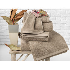 Design Port 600gsm Portuguese Taupe Cotton 6 Piece Towel Sets